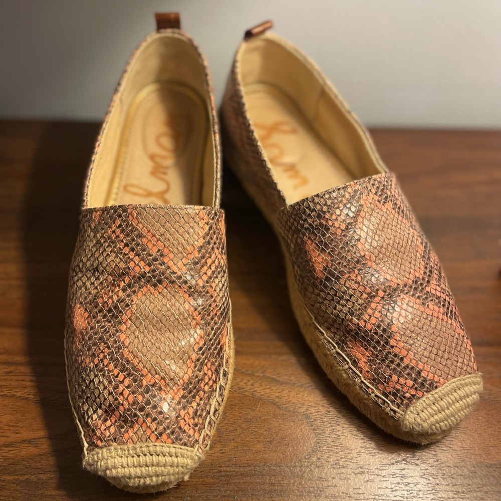 Sam Edelman Khloe Flat (Snake Skin Peach)
